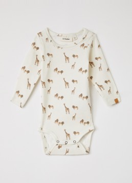 Lil 'Atelier Meisjes NBMLayo romper met print in de kleur Gebroken wit, maat: 68
