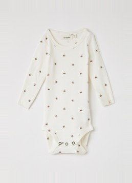 Lil 'Atelier Meisjes NBNGayo romper met print in de kleur Gebroken wit, maat: 74