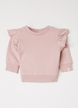 Lil 'Atelier Meisjes NBFILondon sweater met ruches in de kleur Roze, maat: 86
