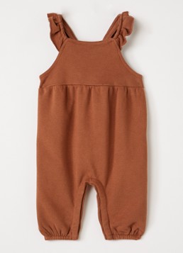 Lil 'Atelier Meisjes Tapered fit tuinbroek in de kleur Oranjebruin, maat: 62