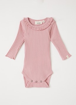 Lil 'Atelier Meisjes NBFKelsa romper met structuur in de kleur Roze, maat: 80