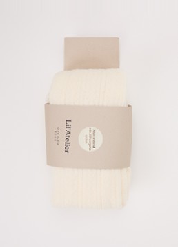 Lil 'Atelier Meisjes NBFKenna fijngebreide maillot in katoenblend in de kleur Creme, maat: 74/80