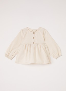 Lil 'Atelier Meisjes NBFLolia tuniekjurk in de kleur Creme, maat: 74