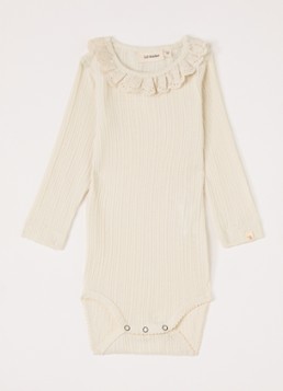 Lil 'Atelier Meisjes NBFLuva romper met kraag in de kleur Gebroken wit, maat: 56