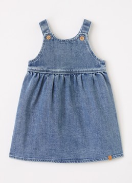 Lil 'Atelier Meisjes NBFObello denimjurk in de kleur Jeans, maat: 80