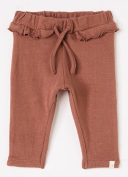 Lil 'Atelier Meisjes NBFThoro loose fit babybroek in de kleur Mahoniebruin, maat: 86