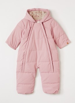 Lil 'Atelier Meisjes NBFLamefow gewatteerd babypak met capuchon in de kleur Roze, maat: 50/56