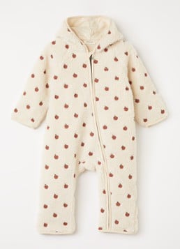 Lil 'Atelier Meisjes NBFNalo Sia babypak van fleece in de kleur Ivoor, maat: 68