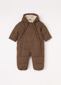Lil 'Atelier Meisjes NBNLamedow03 gewatteerd babypak met capuchon in de kleur Bruin, maat: 74/80