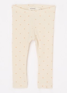 Lil 'Atelier Meisjes NBFGago ribgebreide legging in katoenblend in de kleur Ivoor, maat: 62