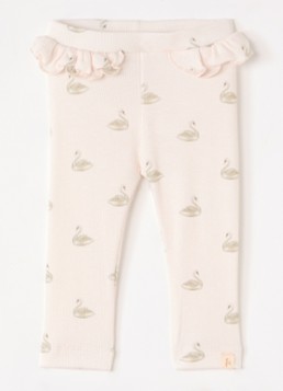 Lil 'Atelier Meisjes NBFGavo Efi legging in de kleur Gebroken wit, maat: 86