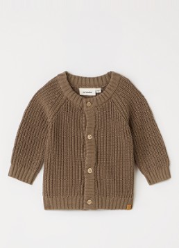 Lil 'Atelier Meisjes NBNEmlen ribgebreid vest in de kleur Zand, maat: 56