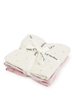 Lil 'Atelier Meisjes Hydrofiele doek set van 3 in de kleur Roze, maat: ONE SIZE