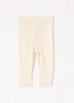 Lil 'Atelier Meisjes NBNNalu legging in wolblend in de kleur Creme, maat: 86