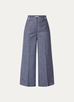 Aaiko Dames Nore high waist wide fit pantalon met steekzakken in de kleur Indigo