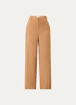 Aaiko Dames Cecilia high waist loose fit pantalon met steekzakken in de kleur Camel