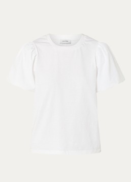 Aaiko Dames Sofia top met pofmouw in de kleur Gebroken wit