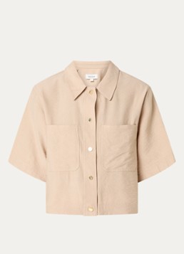 Aaiko Dames Vanessa blouse met borstzakken in de kleur Zand
