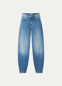 Aaiko Dames Daley high waist balloon jeans met medium wassing in de kleur Indigo
