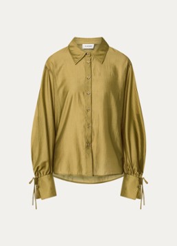 Aaiko Dames Marel blouse met metallic finish in de kleur Mosterd