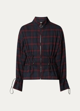 Aaiko Dames Melor jack met ruitdessin in de kleur Bordeauxrood