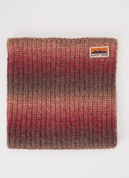 Barts Meisjes Annag grofgebreide colsjaal in wolblend met logo in de kleur Oranje, maat: One Size