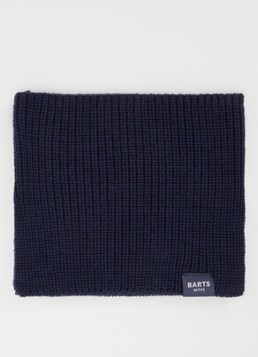 Barts Meisjes Makalyn Small ribgebreide colsjaal van merino wol in de kleur Donkerblauw, maat: One Size