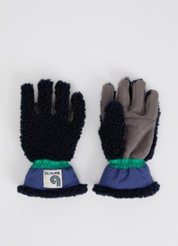 Barts Jongens Sunnegga handschoenen van teddy in de kleur Donkerblauw, maat: Size 4