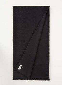 Zadig&Voltaire Dames Glenn sjaal in wolblend 135 x 135 cm in de kleur Zwart