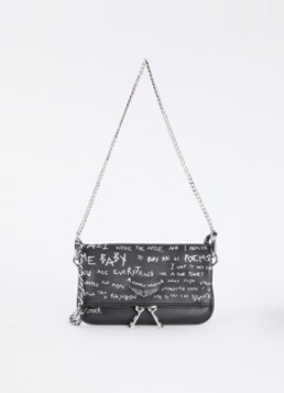 Zadig&Voltaire Dames Rock clutch met afneembare schouderriem in de kleur Zwart