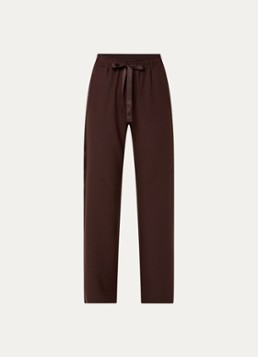 Zadig&Voltaire Dames Poma high waist loose fit joggingbroek met steekzakken in de kleur Donkerbruin