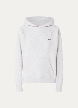 Zadig&Voltaire Dames Georgy hoodie met strass in de kleur Grijsmele