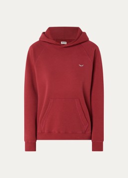 Zadig&Voltaire Dames Georgy hoodie met strass in de kleur Rood