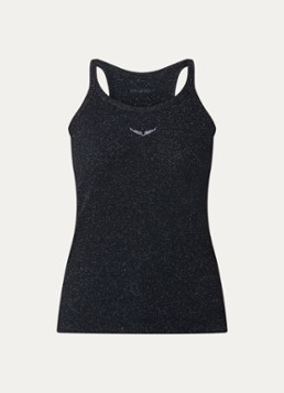 Zadig&Voltaire Dames Alba tanktop met lurex in de kleur Zwart
