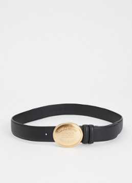 Zadig&Voltaire Dames Colter riem van leer in de kleur Zwart