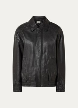 Zadig&Voltaire Dames Loriand bomberjack van leer met steekzakken in de kleur Zwart