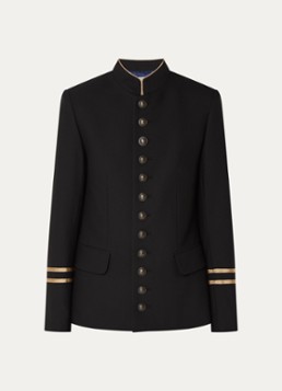 Zadig&Voltaire Dames Vallo blazer met klepzakken en schoudervulling in de kleur Zwart