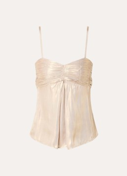 Zadig&Voltaire Dames Cippie spaghettitop met lurex in de kleur Goud
