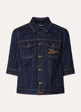 Zadig&Voltaire Dames Kyo spijkerjas met borst- en steekzakken in de kleur Indigo