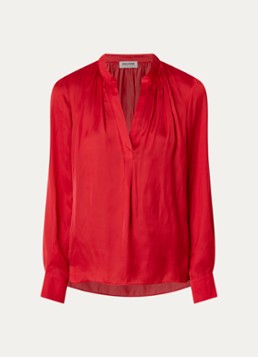 Zadig&Voltaire Dames Tink tuniek van satijn met plooidetail in de kleur