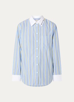 Zadig&Voltaire Dames Morning blouse met streepprint in de kleur Blauwgrijs