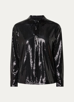 Zadig&Voltaire Dames Tyrica blouse met pailletten in de kleur Grijs