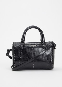 Zadig&Voltaire Dames Sunny Small handtas van leer met studs in de kleur Zwart