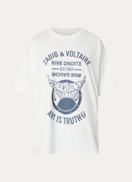 Zadig&Voltaire Dames Berry T-shirt met strass in de kleur Wit