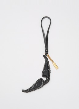 Zadig&Voltaire Dames Wings tasbedel van leer in de kleur Zwart