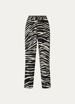 Zadig&Voltaire Dames Pin high waist straight fit broek met steekzakken in de kleur Zwart