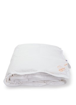Silvana Pure Light Oranje solo dekbed met donsvulling Wit - Deal