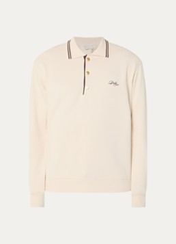 Drôle de Monsieur Heren Regular fit polo met logoborduring in de kleur Zand, maat: L