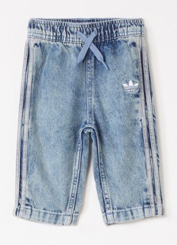 Adidas Jongens Firebird straight fit broek in de kleur Indigo, maat: 92