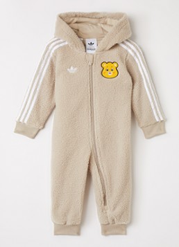 Adidas Meisjes Babypak van teddy in de kleur Beige, maat: 92